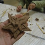 tiles from raw clay