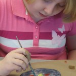 painting a butterfly